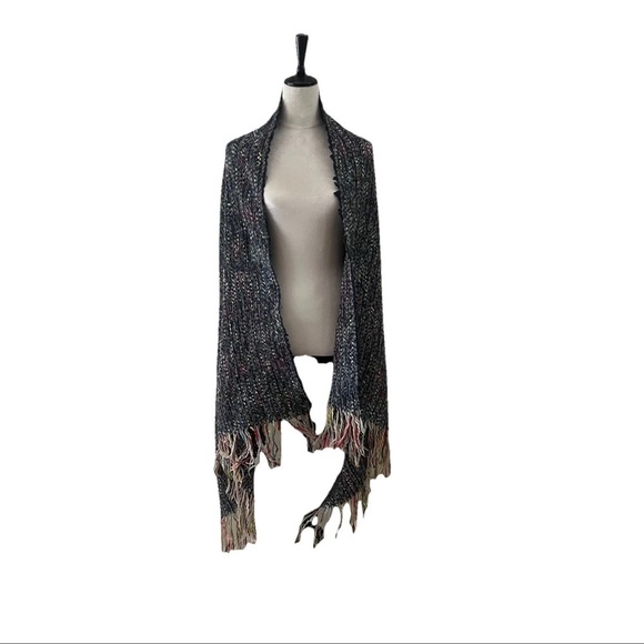Shiraleah Accessories - NWT Shiraleah Chicago Cape/Poncho/Wrap Rainbow Rastafarian Boho Hippie